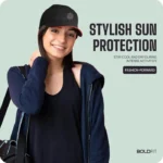 Boldfit Polyester Blend Head Caps for Men Unisex Mens Caps with Adjustable Strap in Summer for Men Caps Men for All Sports Cap for Men Women Cap Sports Caps for Men BlackRed