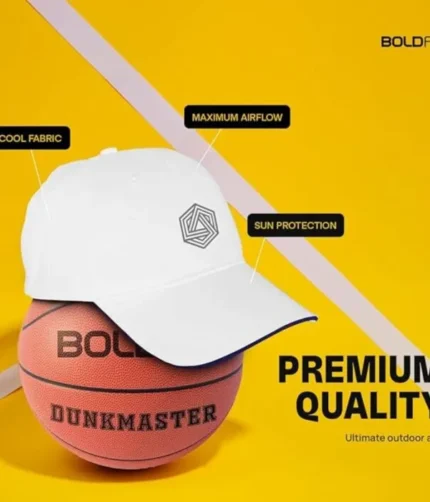 Boldfit Polyester Blend Head Caps for Men Unisex Mens Caps with Adjustable Strap in Summer for Men Caps Men for All Sports Cap for Men Women Cap Sports Caps for Men White...