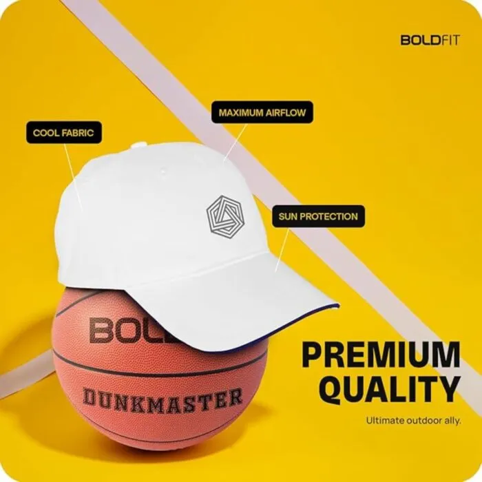 Boldfit Polyester Blend Head Caps for Men Unisex Mens Caps with Adjustable Strap in Summer for Men Caps Men for All Sports Cap for Men Women Cap Sports Caps for Men White... Boldfit Polyester Blend Head Caps for Men Unisex Mens Caps with Adjustable Strap in Summer for Men Caps Men for All Sports Cap for Men Women Cap Sports Caps for Men White...