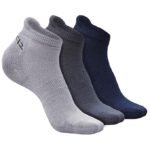 HEELIUM Bamboo Socks for Men | Ankle Length | Odour-Free & Breathable | Padded Base & Anti-bacterial | 3X Softer than Cotton Socks