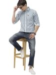 The Indian Garage Co Men Slim Fit Striped Shirts