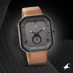 TheekChho - Fastrack After Dark Analog Mens Grey Dial Leather Strap Watch for Guys