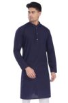 DIVISIVE Men's Thread Embroidered Cotton Only Slim Fit Kurta