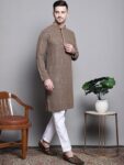 Jompers Mens Sequin Embroidered Pure Cotton Kurtas