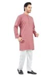 Studio Shringaar Men’s Soft Pure Cotton Printed Knee Length Relax Fit Kurta.