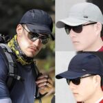 2Pcs Sun Protection Cap for Men, Sun Hats for Men, Adjustable Sport Caps Summer Cap for Golf Tennis Cricket Cycling Running Gym Baseball Caps