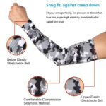 ARM SLEEVES UV Protection Cooling -Sun Sleeves for Men & Women. Perfect for Cycling| Driving| Running| Basketball| Football & Outdoor Activities. Performance Stretch & Moisture Wicking - Colour Grey