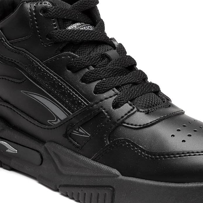 ASIAN Men's MEXICO-11 Casual Sneaker Shoes with Synthetic Upper Lightweight Comfortable Mid Top Sneaker Shoes for Men's & Boy's - Colour Black 4