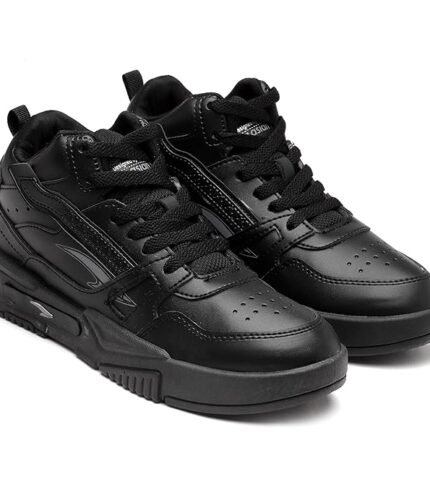 ASIAN Men's MEXICO-11 Casual Sneaker Shoes with Synthetic Upper Lightweight Comfortable Mid Top Sneaker Shoes for Men's & Boy's - Colour Black