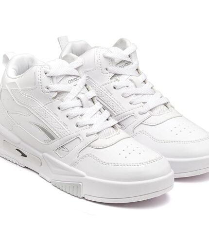 ASIAN Men's MEXICO-11 Casual Sneaker Shoes with Synthetic Upper Lightweight Comfortable Mid Top Sneaker Shoes for Men's & Boy's - Colour White