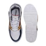 ASIAN Men's MEXICO-11 Casual Sneaker Shoes with Synthetic Upper Lightweight Comfortable Mid Top Sneaker Shoes for Men's & Boy's - Colour White Navy Mustard