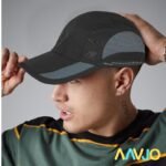 Aavjo Quick Dry Baseball Cap Hat Topi for Men Women l Beach Cricket Sports Running Cap - Colour Black