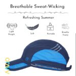 Aavjo Quick Dry Baseball Cap Hat Topi for Men Women l Beach Cricket Sports Running Cap - Colour Blue