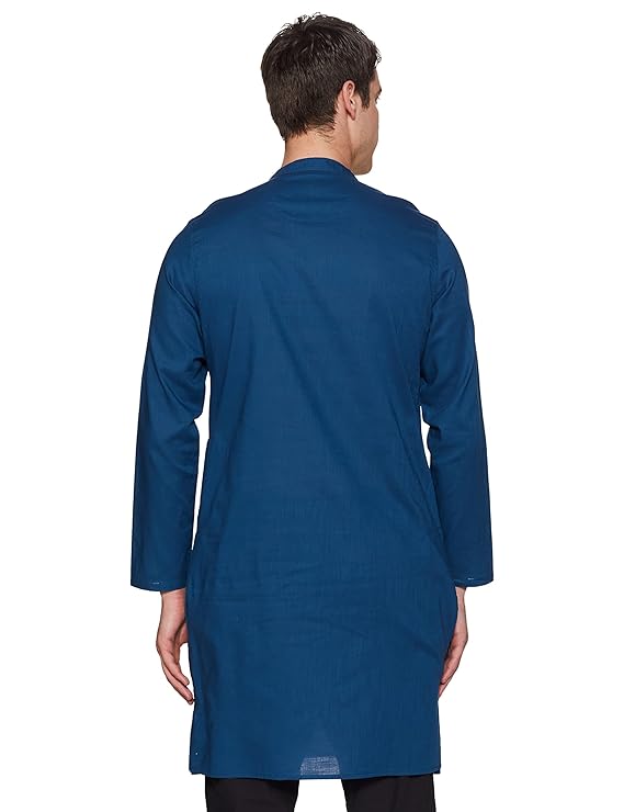 Amazon Brand - Symbol Men's Cotton Solid Long Kurta (Regular Fit)20