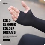 Boldfit Arm Sleeves for Men & Women UV Protection Hand Sleeves With Thumb for Boys & Girls Sun Protection Sleeves for Men Arm Sleeves for Women for Running, Hand Cover for Bike Riding Nylon - Colour Black