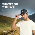 Boldfit Cap for Men Snapback Mens Cap Stylish Quick Dry Unisex Mens Caps for Women Sun Protection HeadCap for Boys Sports Headwear for Man Summer Caps for Men Baseball| Cricket - Colour Black