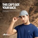 Boldfit Cap for Men Snapback Mens Cap Stylish Quick Dry Unisex Mens Caps for Women Sun Protection HeadCap for Boys Sports Headwear for Man Summer Caps for Men Baseball - Colour Gray
