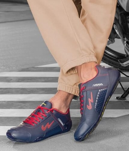 Campus Camp Torque Men's Lace-Up Sneakers - Colour Blue