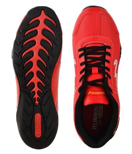 Campus Camp Torque Men's Lace-Up Sneakers - Colour Red Black