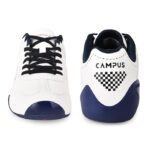 Campus Camp Torque Men's Lace-Up Sneakers- colour white