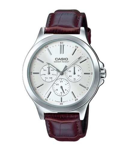 Casio Enticer Analog White Dial Men's Watch (MTP-V300L-7AUDF, A1177, Silver)