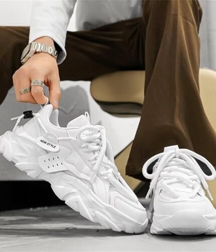 Cruiser Chunky Sneaker for Men | Bold & Stylish Design | Lightweight & Comfortable | Gymwear & Casual Outfits | Durable Footwear 2630 - Colour White
