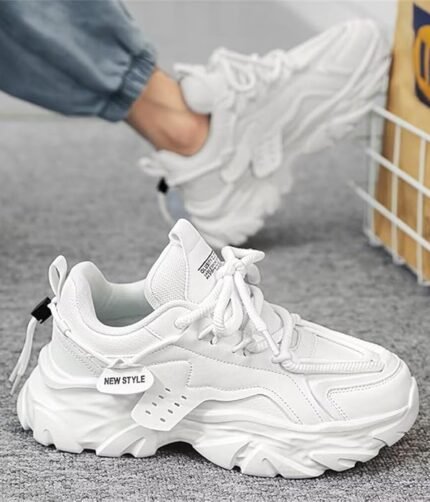 Cruiser Chunky Sneaker for Men | Bold & Stylish Design | Lightweight & Comfortable | Gymwear & Casual Outfits | Durable Footwear 2630 - Colour White