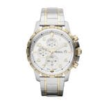 Fossil Analog White Dial Men's Watch-FS4795 Stainless Steel - Multicolor Strap
