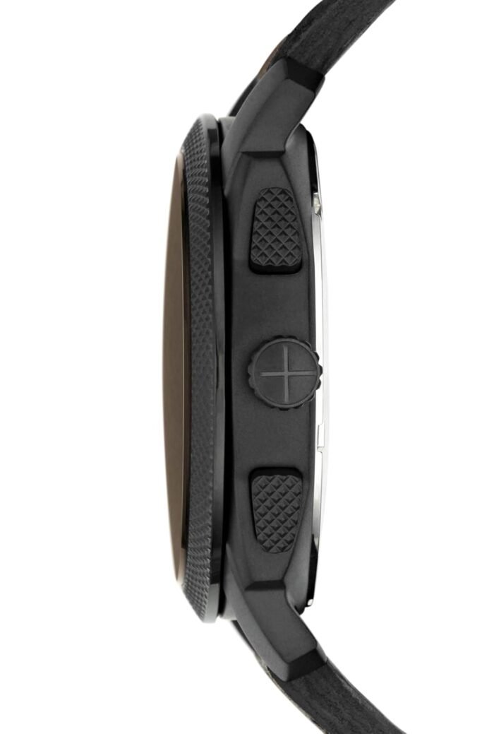 Fossil Men Leather Machine Analog Black Dial Watch-Fs4656 Band - Color Brown2