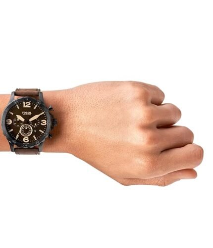 Fossil Nate Men's Watch with Oversized Chronograph Watch Dial and Stainless Steel or Leather Band