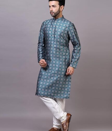 Kurta Pyjama Set for Mens Ethnic & Designer Wear - Colour LE 090-Rama