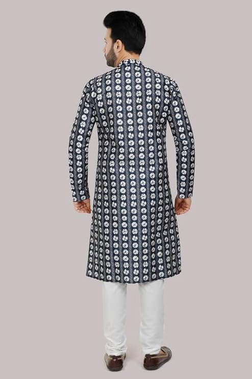 Kurta Pyjama Set for Mens Ethnic & Designer Wear - Colour LE 101 - Peacock