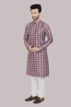 Kurta Pyjama Set for Mens Ethnic & Designer Wear - Colour LE 101 - Wine