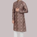 Kurta Pyjama Set for Mens Ethnic & Designer Wear - Colour LE 102 - Coffee