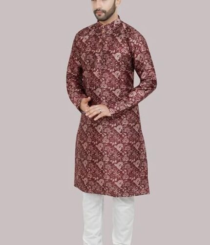 Kurta Pyjama Set for Mens Ethnic & Designer Wear - Colour LE 102 - Maroon