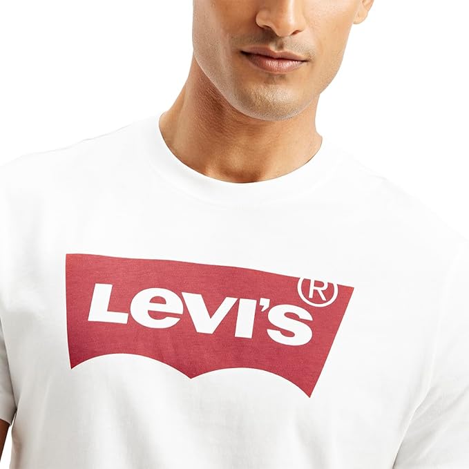Levi's Men's Printed Regular Fit T-Shirt - Colour White 3 Levi's Men's Printed Regular Fit T-Shirt - Colour White