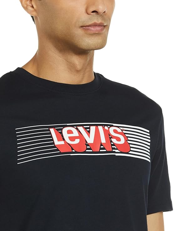 +Levi's Men's Solid Relaxed Fit T-Shirt - colour blue2