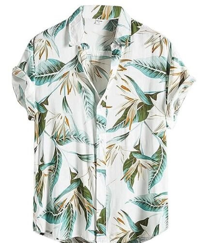 LookMark Men's Cotton Blend Regular Fit Half Sleeve Shirt