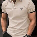 Lymio Men T-Shirt || T-Shirt for Men || Polo T Shirt || T-Shirt (Polo 40 to 43) - Colour: Beige