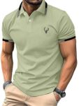 Lymio Men T-Shirt || T-Shirt for Men || Polo T Shirt || T-Shirt (Polo 40 to 43) - Colour Green