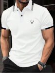 Lymio Men T-Shirt || T-Shirt for Men || Polo T Shirt || T-Shirt (Polo 40 to 43) - Colour White