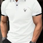 Lymio Men T-Shirt || T-Shirt for Men || Polo T Shirt || T-Shirt (Polo 40 to 43) - Colour White