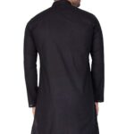 Men Kurta - Colour Black - Black kurta for men