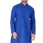 Men Kurta - Colour Blue - Blue kurta for men