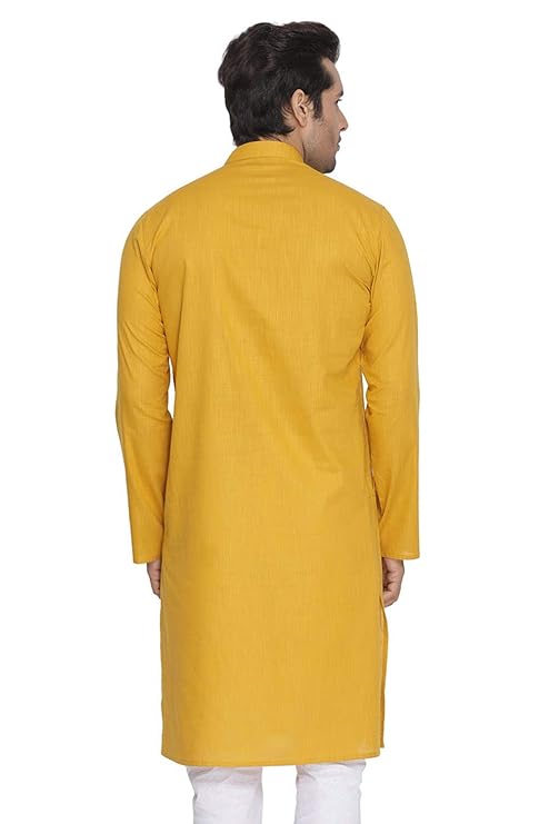 Men Kurta - Colour Yellow - Yellow kurta for men Men Kurta - Colour Yellow - Yellow kurta for men
