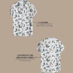 Mens Rayon Man Casual Shirt Regular Fit Western - White green