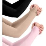 PURSUE FASHION Unisex Full Arm Fingerless Sleeves Gloves for UV, Dust, Summer, UV Sun Protection Arm Sleeves for Men & Women, Protection Arm Sleeves