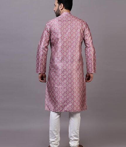 Pyjama Set for Mens Ethnic & Designer Wear - Colour LE 090-Onion
