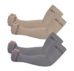 SEFLICA UV Sun Protection Cooling UPF 50 Compression Arm Sleeve for Men and Women With Thumb Hole, Arm Sleeves for Boys and Girls Tattoo Cover Up, Work, Golf, Baseball, Basketball, Football and More