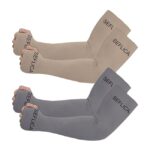 SEFLICA UV Sun Protection Cooling UPF 50 Compression Arm Sleeve for Men and Women With Thumb Hole, Arm Sleeves for Boys and Girls Tattoo Cover Up, Work, Golf, Baseball, Basketball, Football and More